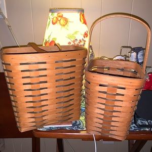 Longaberger Tall Key and Large Peg Baskets!